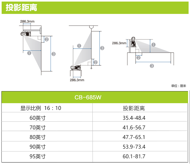 epson爱普生cb-685w超短焦投影仪教学办公培训会议多功能互动教育商务